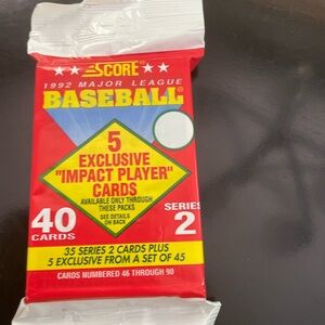 1992 Major League Baseball Series 2 Cards
